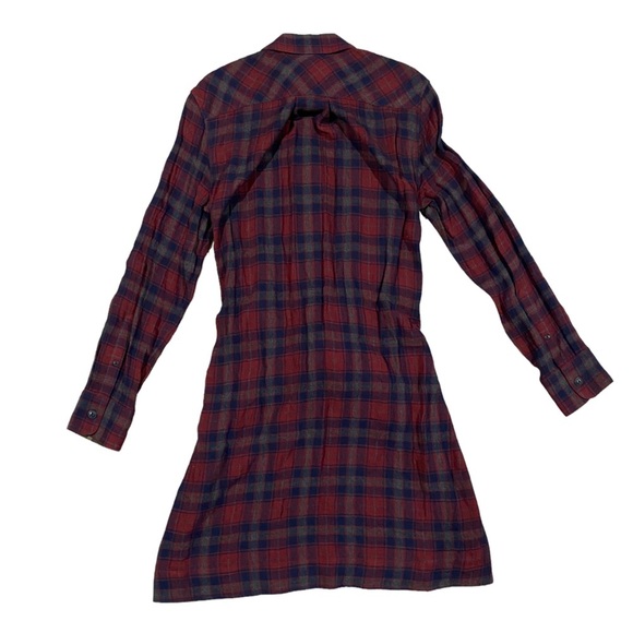 NWT Rag & Bone Felicity Dress Wool Plaid Wrap - Picture 5 of 8